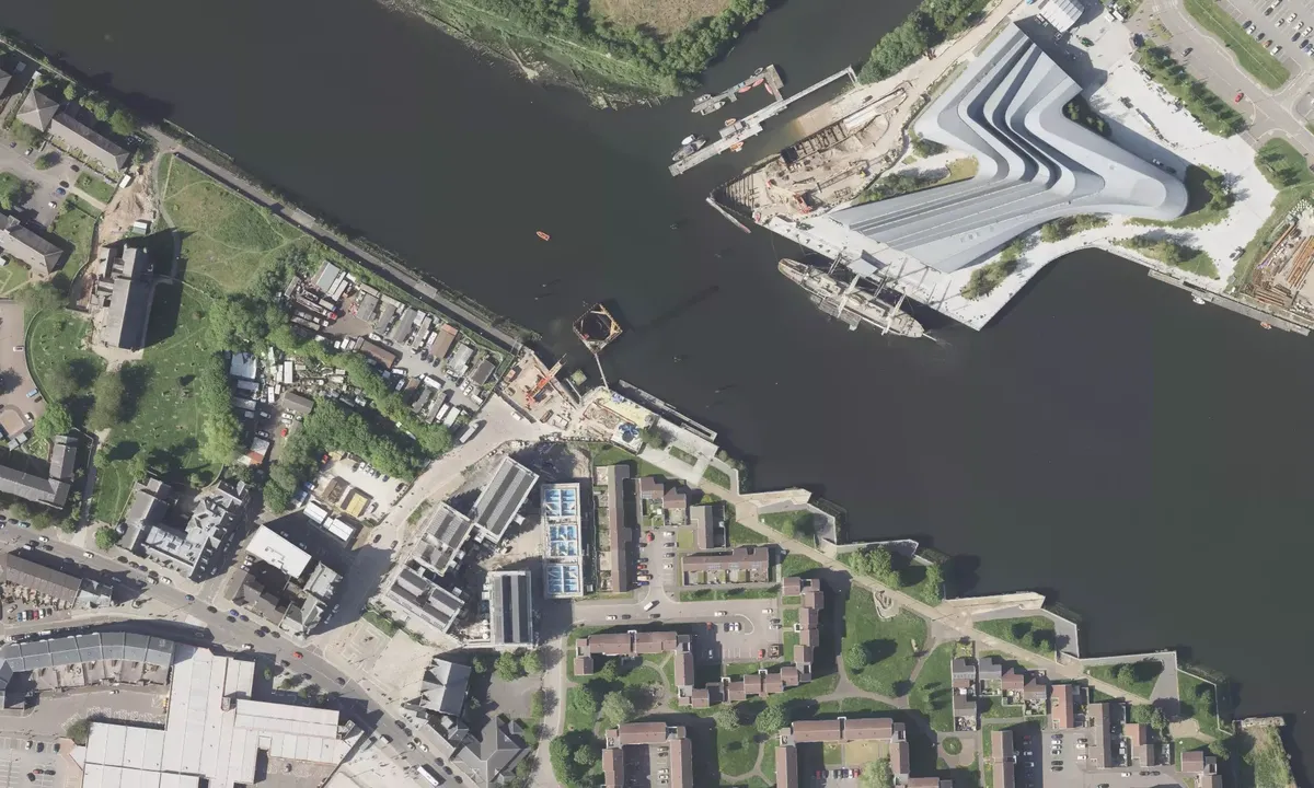 Satelite image of Govan Pontoon