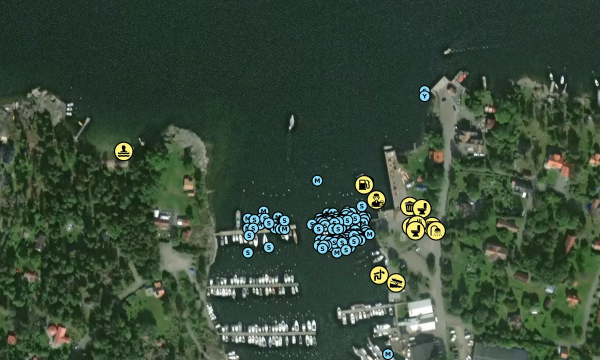 Satelite image of Gräddö Sjömack och Gästhamn