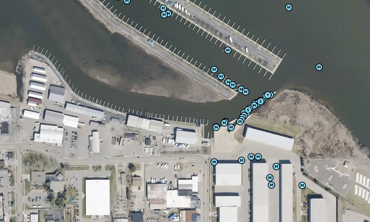 Satelite image of Grand Valley Marina - Grand Haven