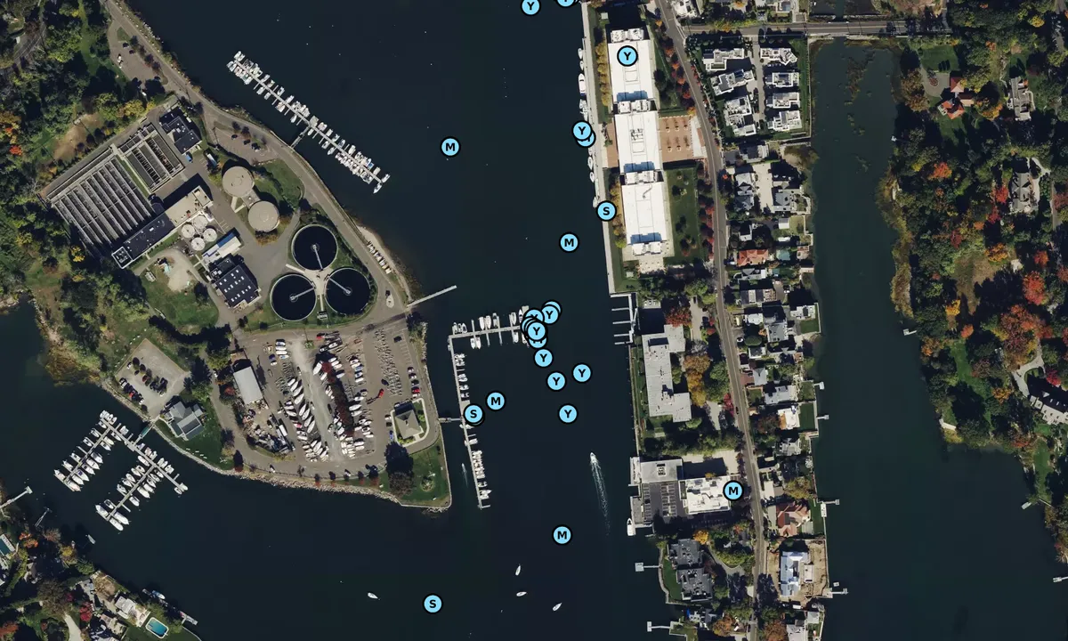 Satelite image of Grass Island Marina