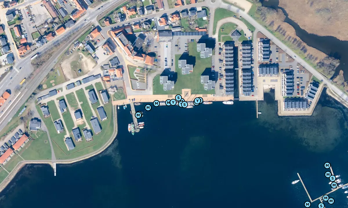 Flyfoto av Gråsten Havn