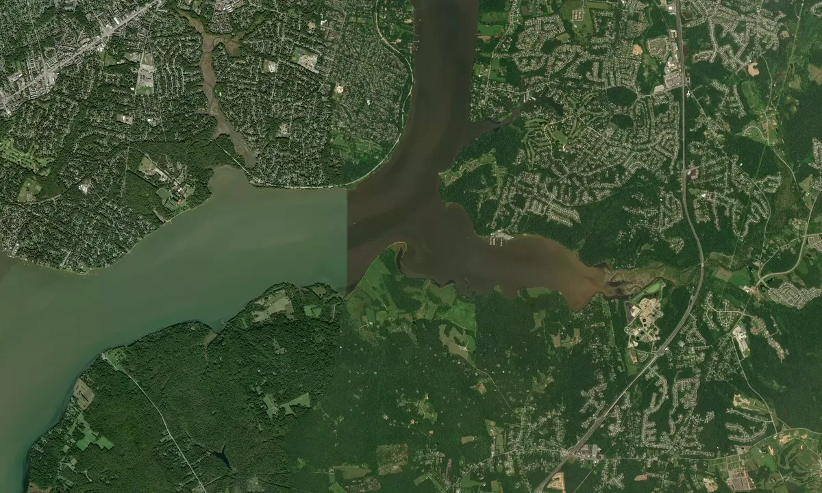 Flyfoto av Gravel Pit - Accokeek