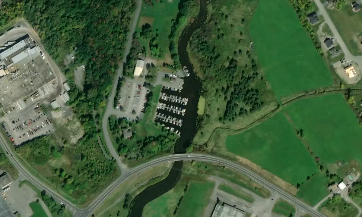 Satelite image of Gray's Creek Marina - Cornwall