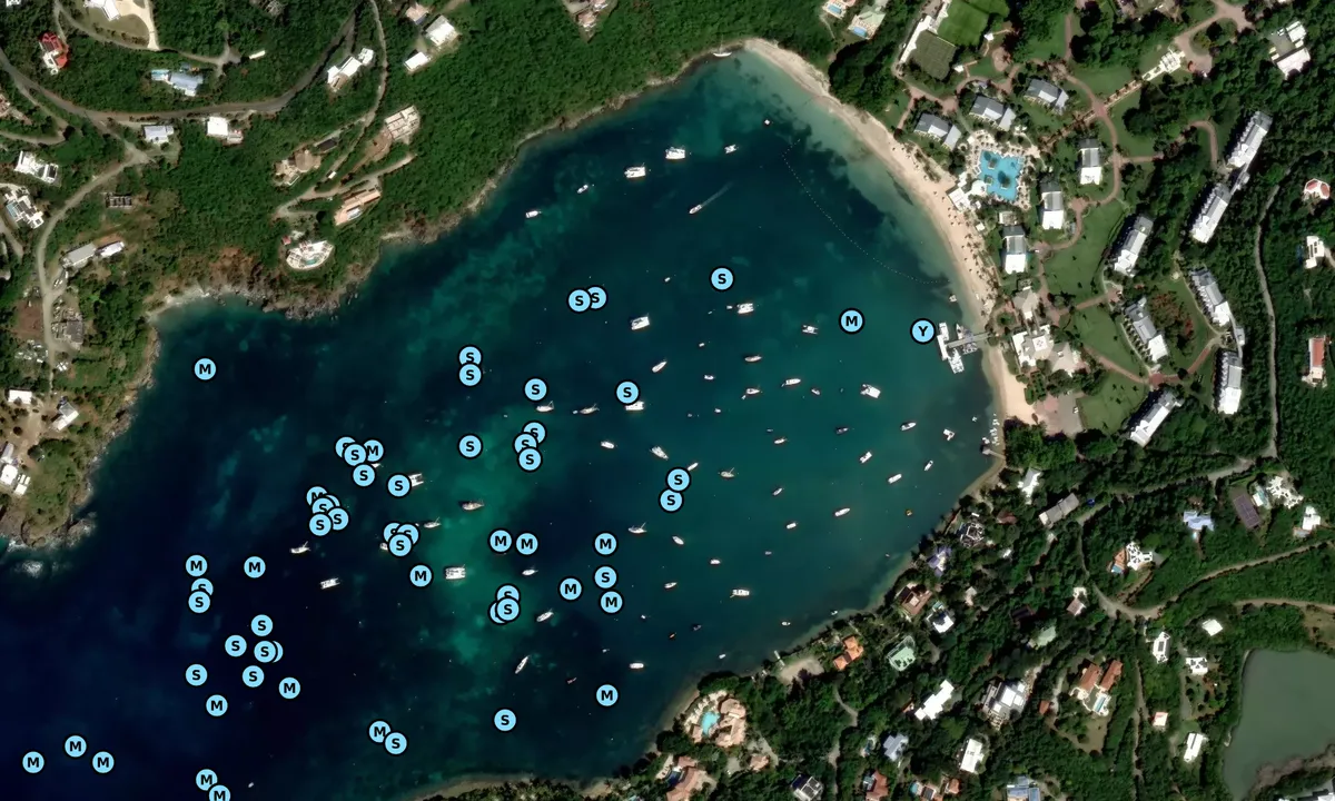 Satelite image of Great Cruz Bay