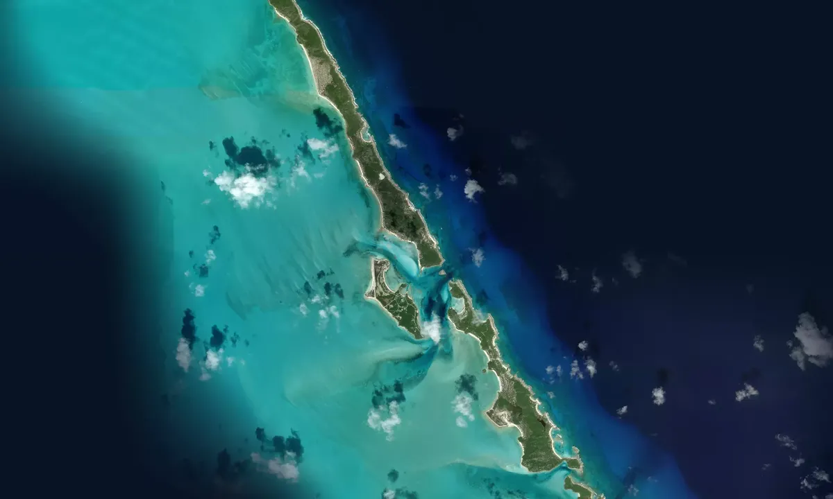Flyfoto av Great Guana Cay West (moorings)