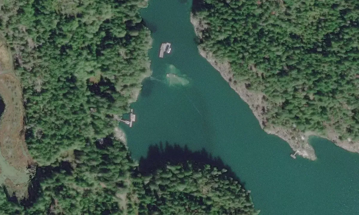 Flyfoto av Green Bay - Earls Cove