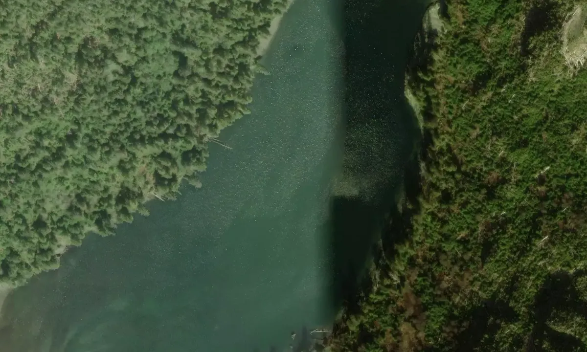 Satelite image of Green Inlet