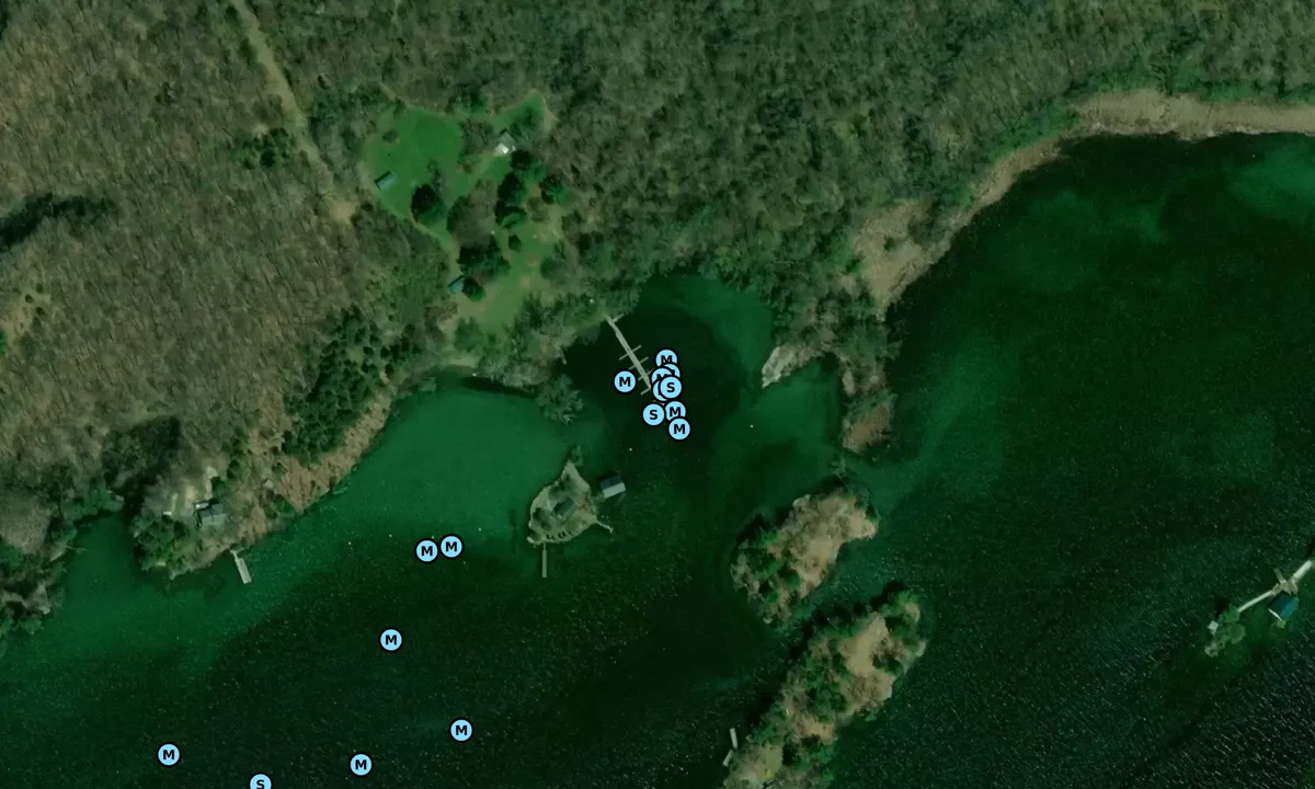 Satelite image of Grenadier Island Central (Parks Canada)