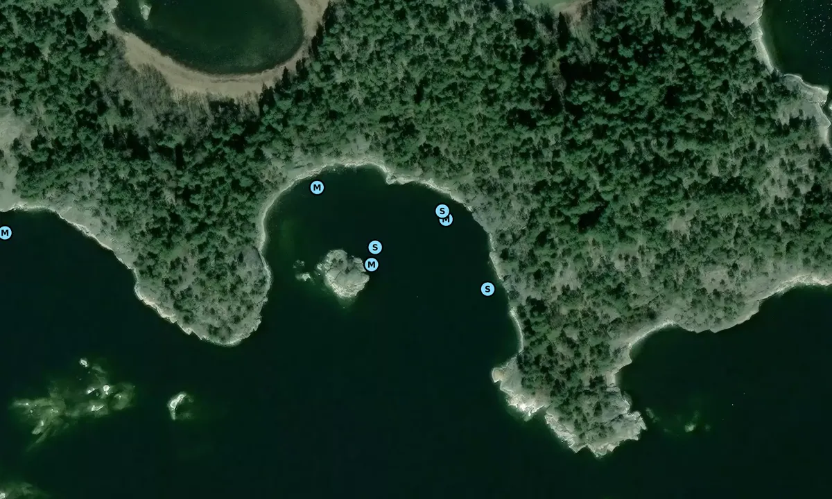 Satelite image of Grisselholmen Söder
