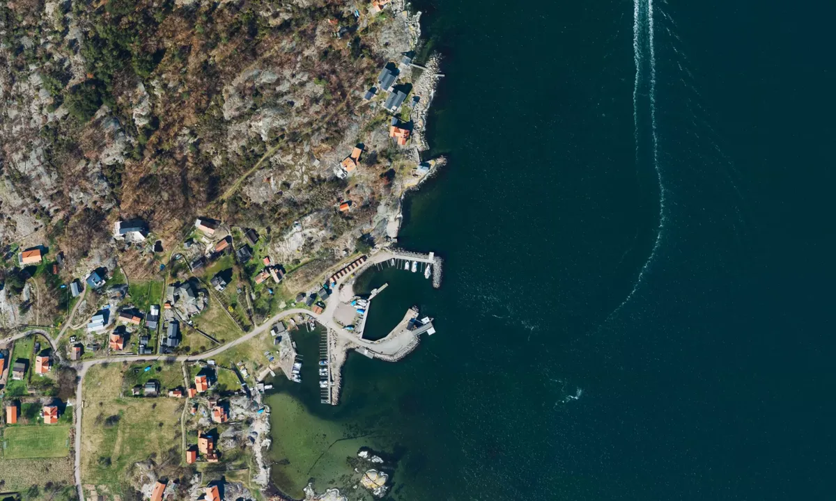 Flyfoto av Grötö - Hönö