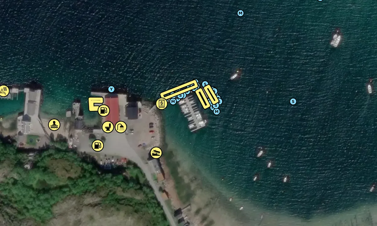 Satelite image of Grøtøyleia Gjestehavn Nordskot