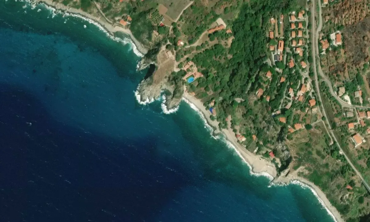 Satelite image of Grotta di Nettuno