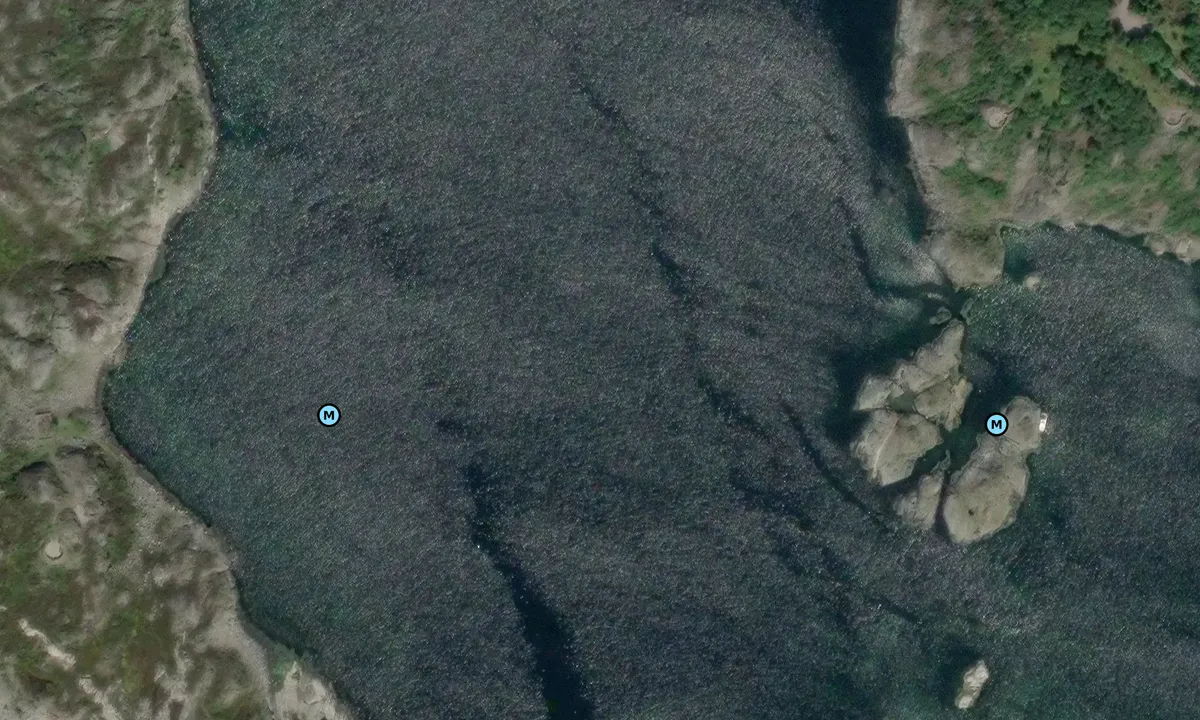 Satelite image of Grunnevågkilen - Flekkerøya