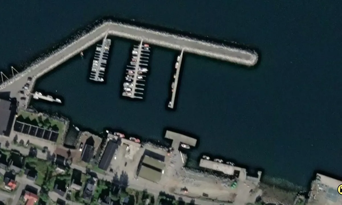 Satelite image of Gryllefjorden