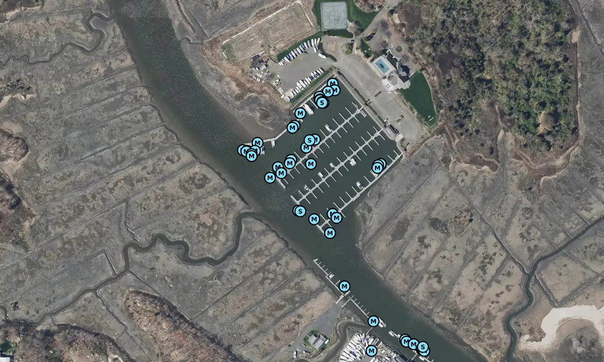 Satelite image of Guilford Yacht Club