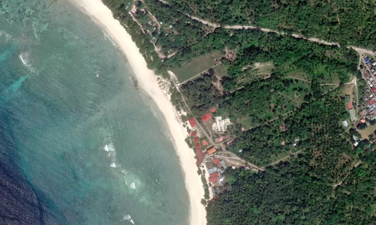 Satelite image of Gumassa Beach