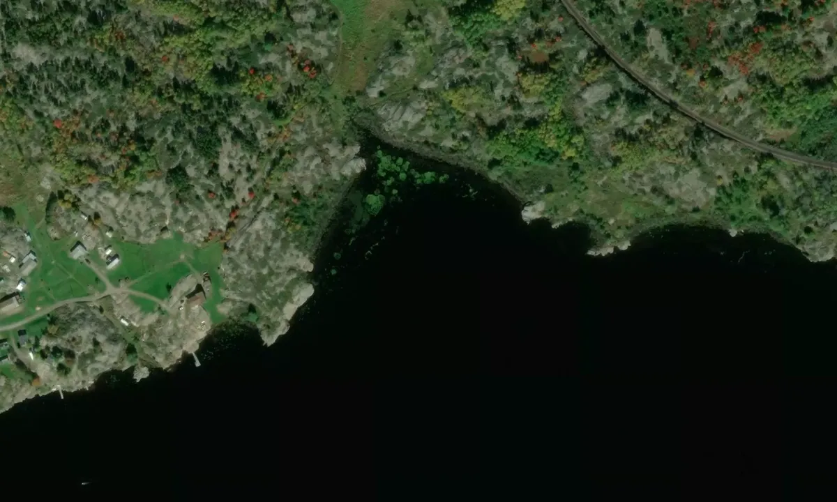 Flyfoto av Gun Island