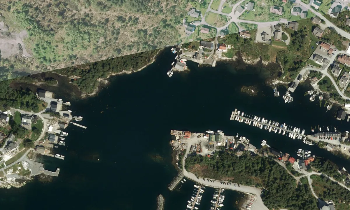 Flyfoto av Gunhildvågen - Florø