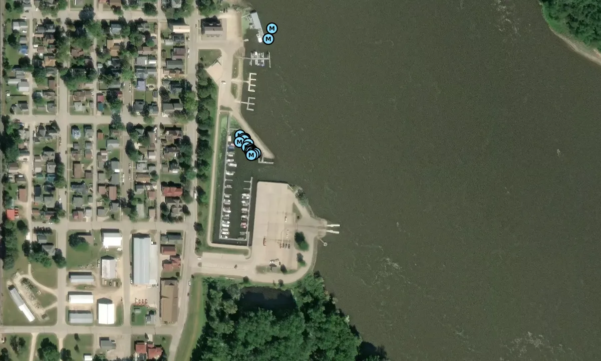 Satelite image of Guttenberg Municipal Marina