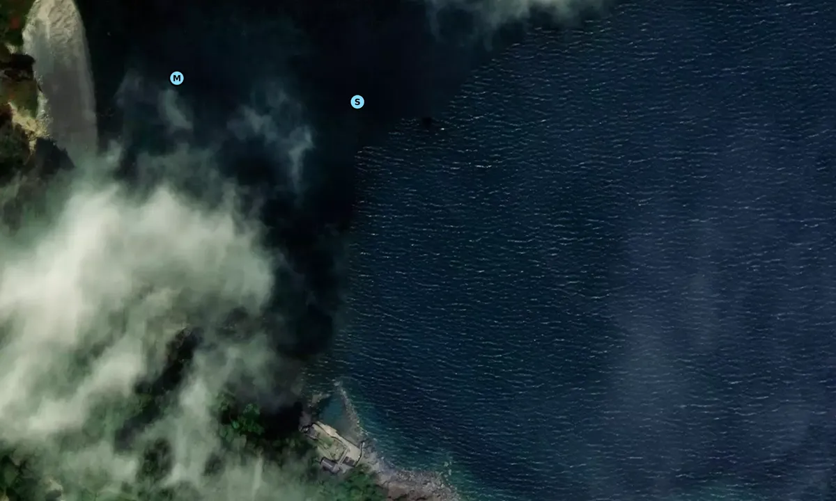 Satelite image of Gwendra Point