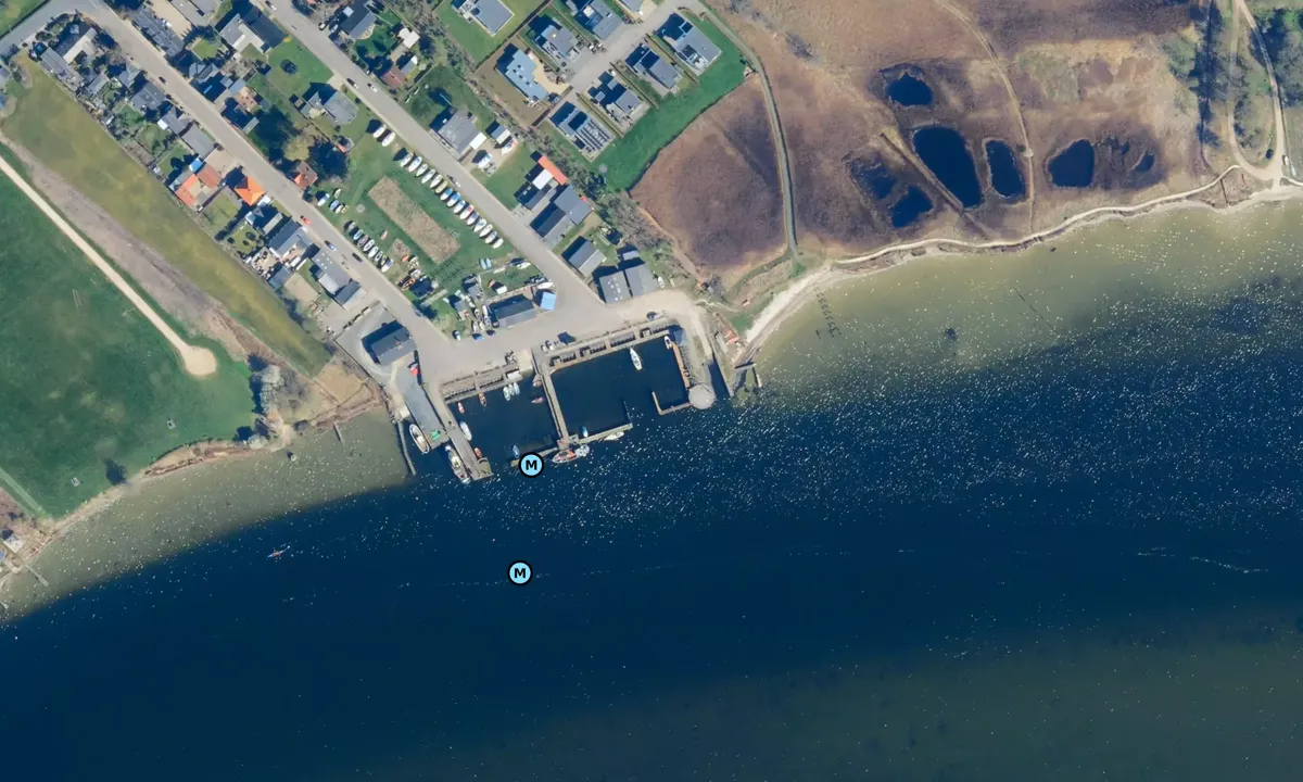Satelite image of Hadsund Bådelaug