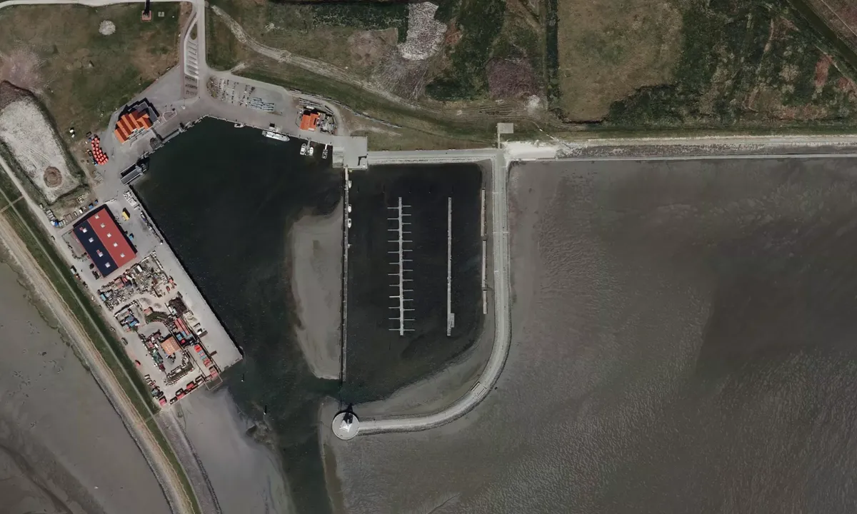 Flyfoto av Hafen Juist