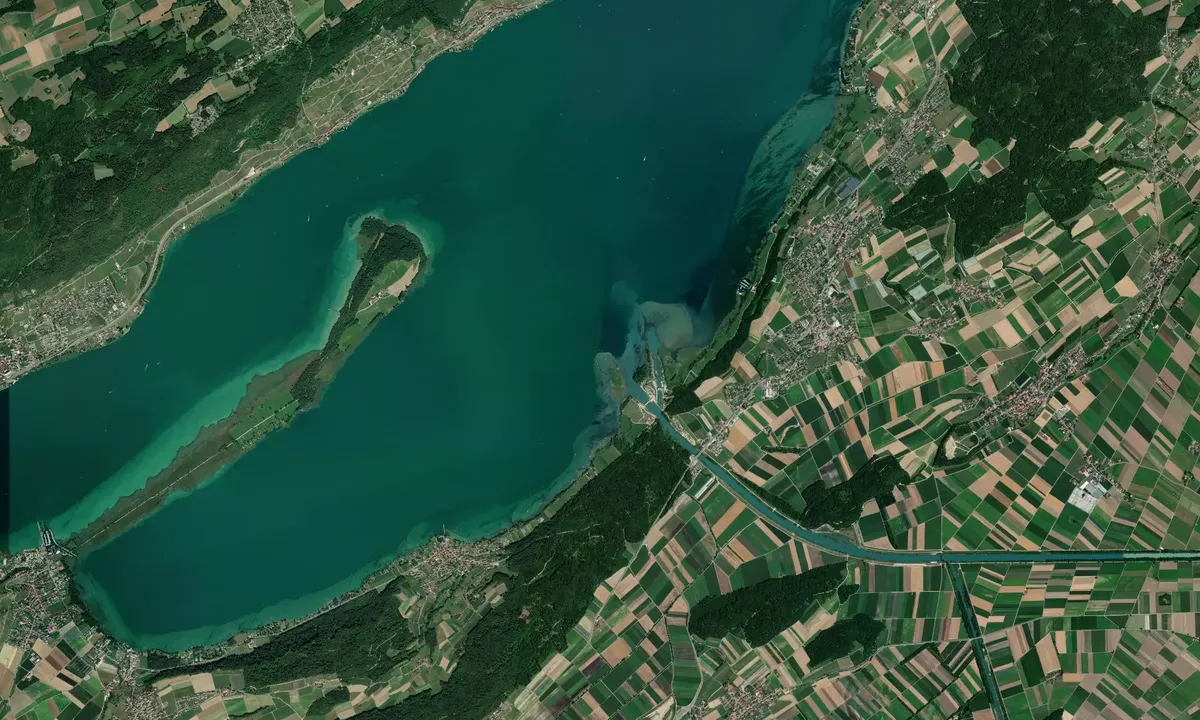 Flyfoto av Hagneck