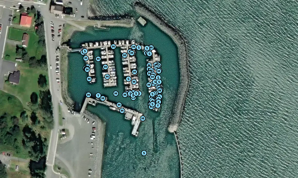 Satelite image of Haines Small Boat Harbor