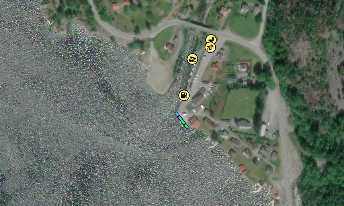 Satelite image of Hålandsosen Gjestehavn