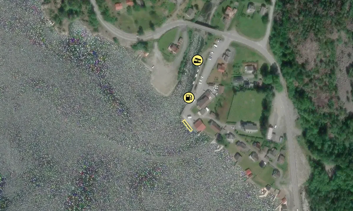 Satelite image of Hålandsosen Gjestehavn