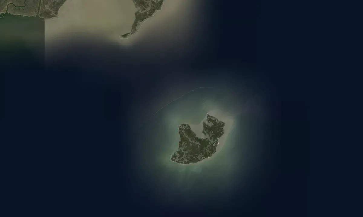 Flyfoto av Half Moon Island