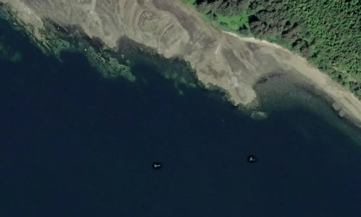 Satelite image of Halleck Harbor North