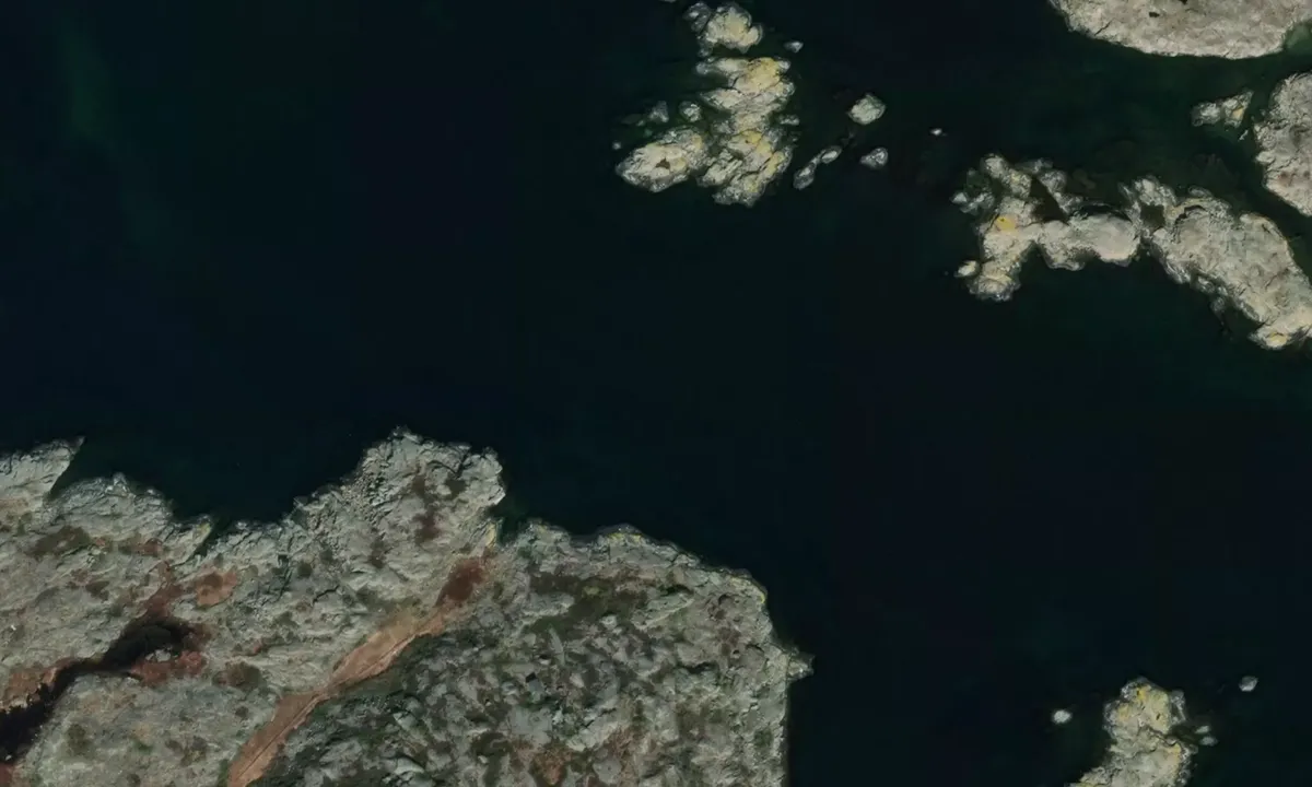 Flyfoto av Halleskär