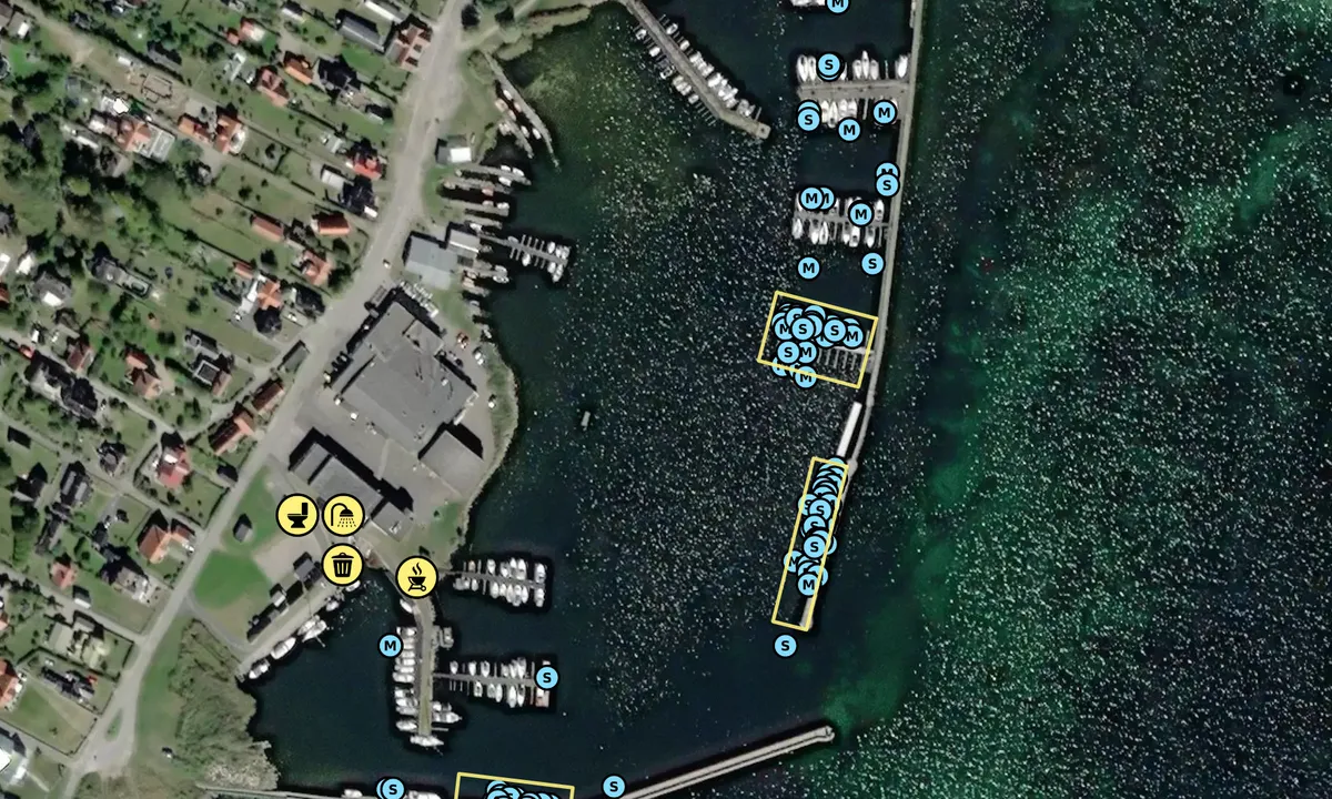 Satelite image of Hällevik Gästhamn