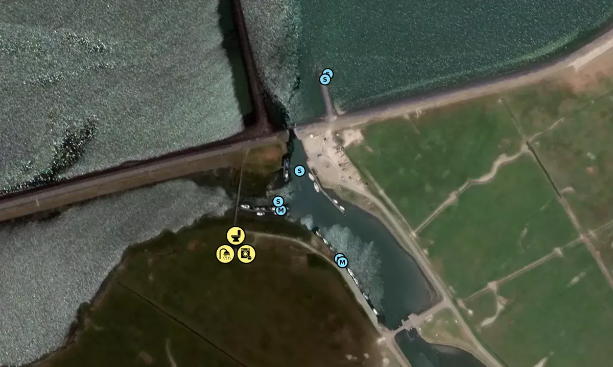 Satelite image of Hallig Hooge