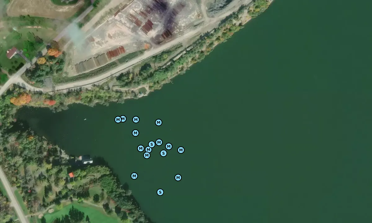 Satelite image of Hallowell Mills Point