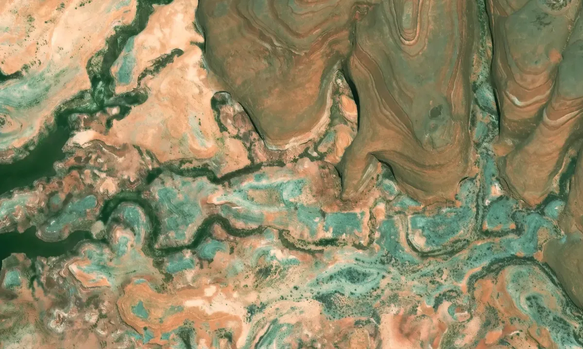 Satelite image of Halls Creek Bay