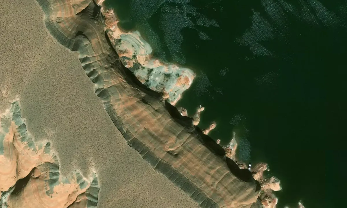 Satelite image of Halls Mesa