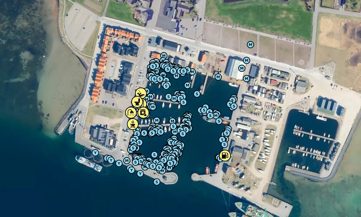 Satelite image of Hals Bådelaug