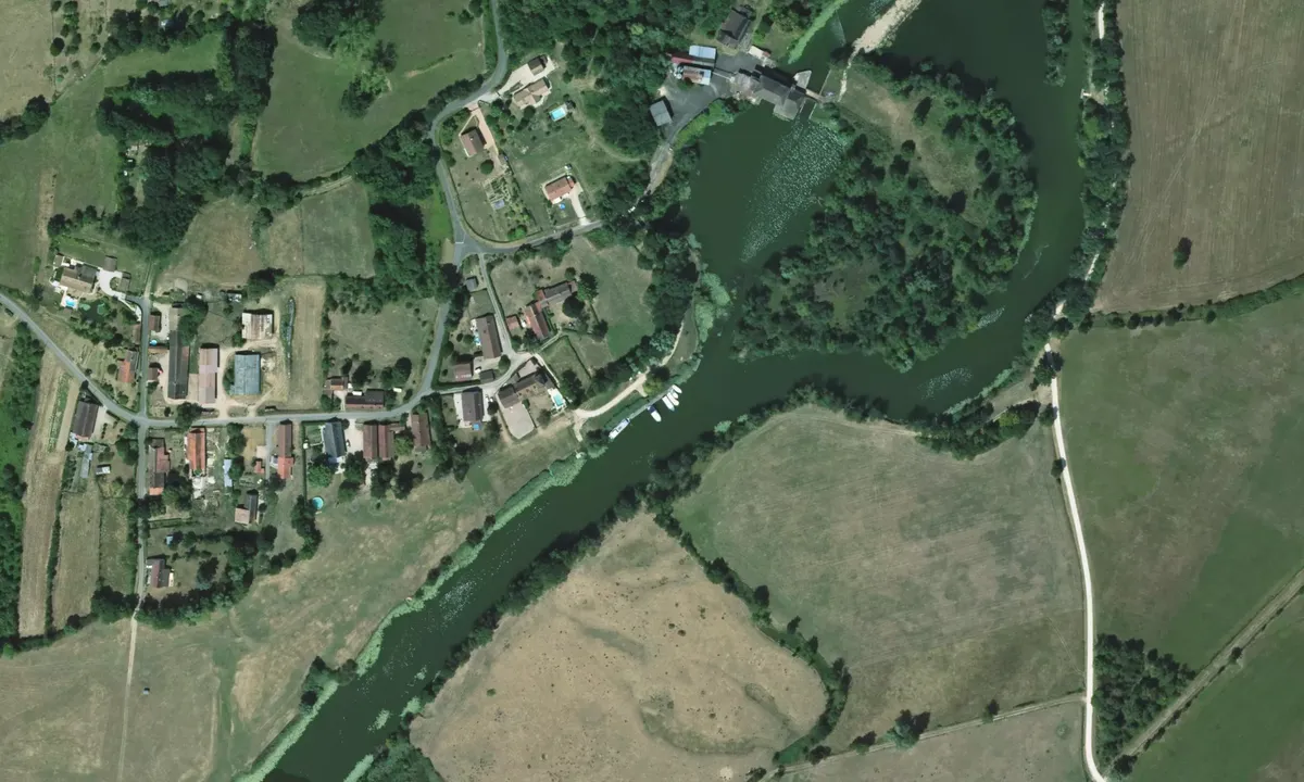 Flyfoto av Halte fluival Stadt loisy
