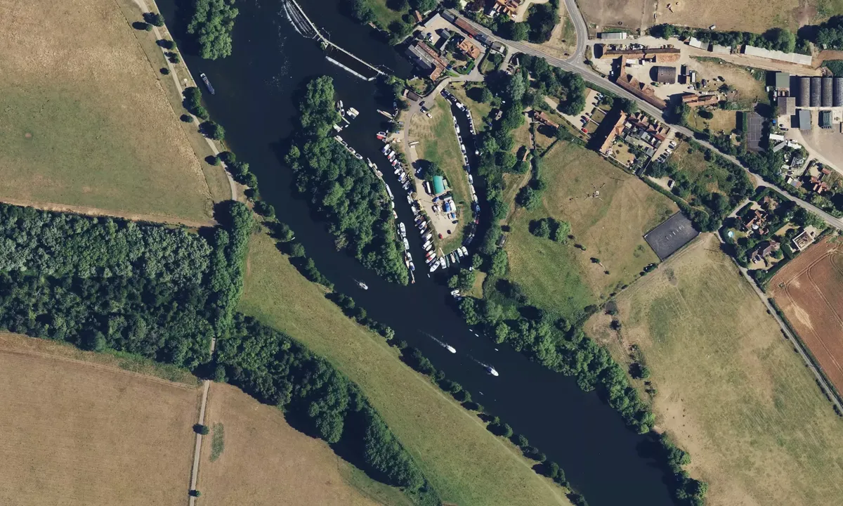Satelite image of Hambleden Marina