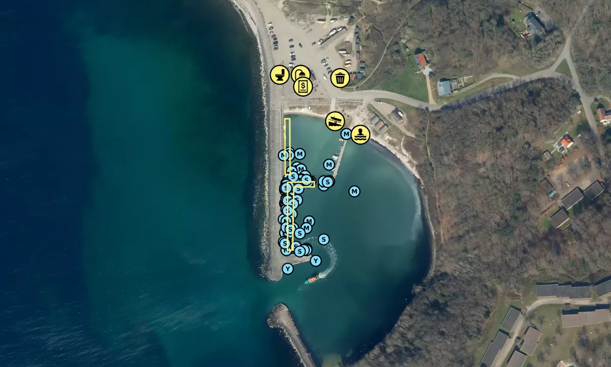 Satelite image of Hammerhavn - Allinge