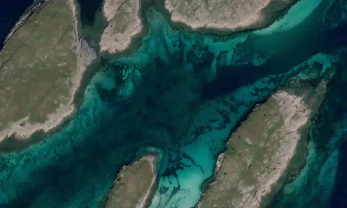 Satelite image of Hamnøy