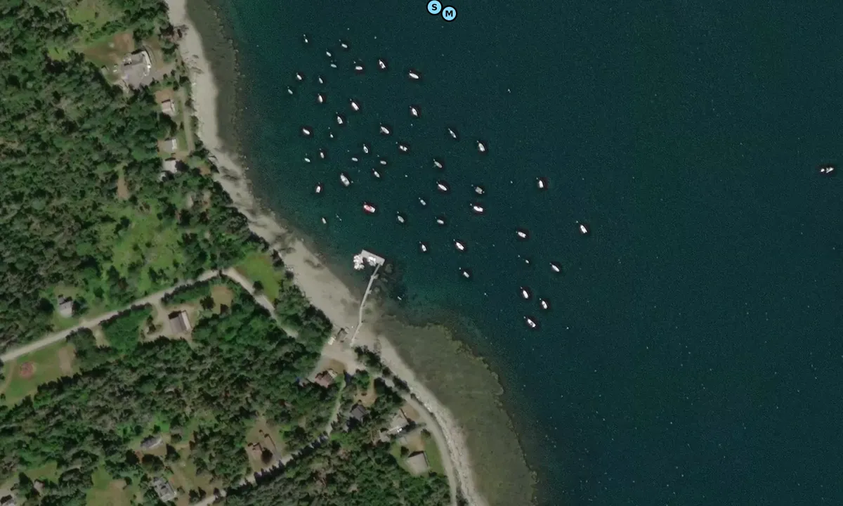 Satelite image of Hancock Point Yacht Club
