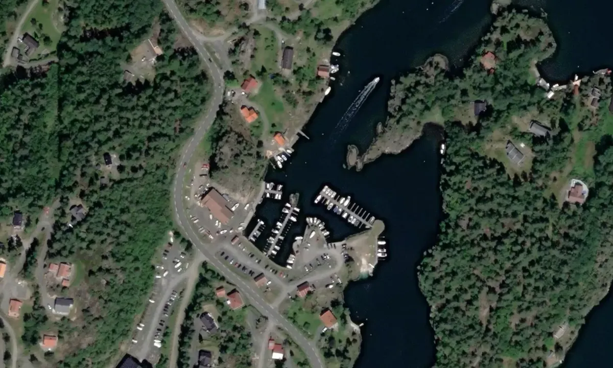 Satelite image of Hanthosundet Båthavn