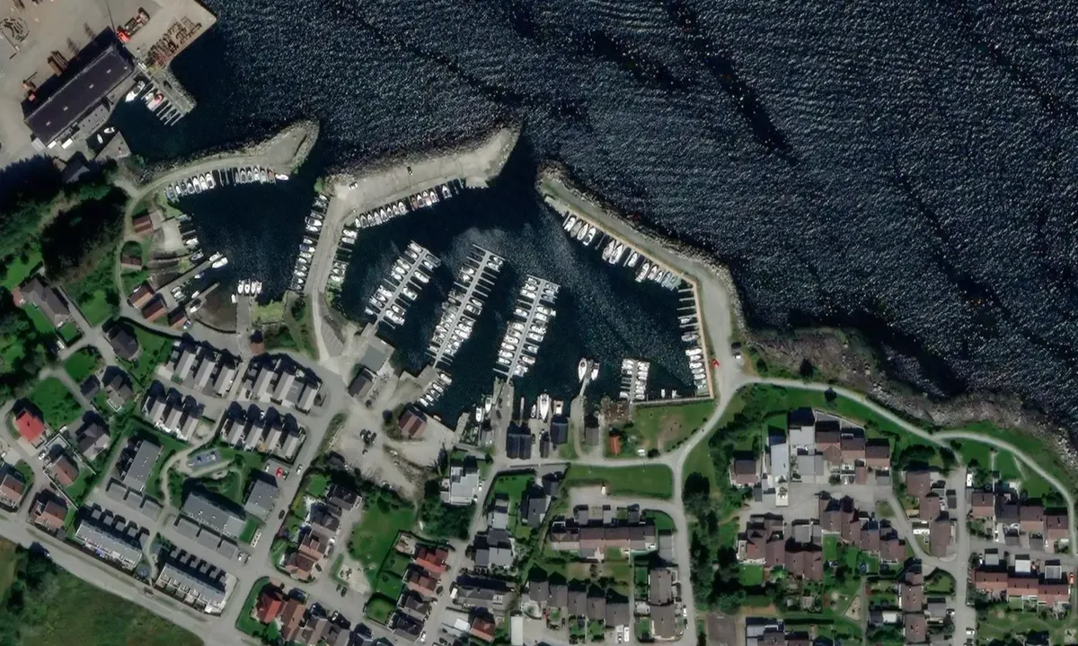 Satelite image of Harastadvik