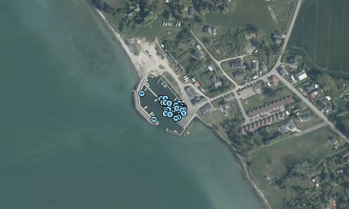 Satelite image of Hårbølle Havn