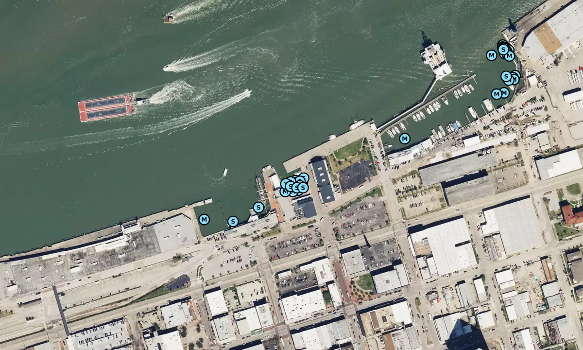 Satelite image of Harbor House Marina and Hotel