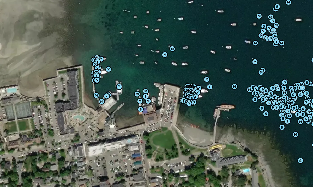 Satelite image of Harbor Place