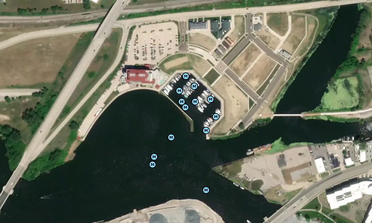 Satelite image of Harbor Shores Marina